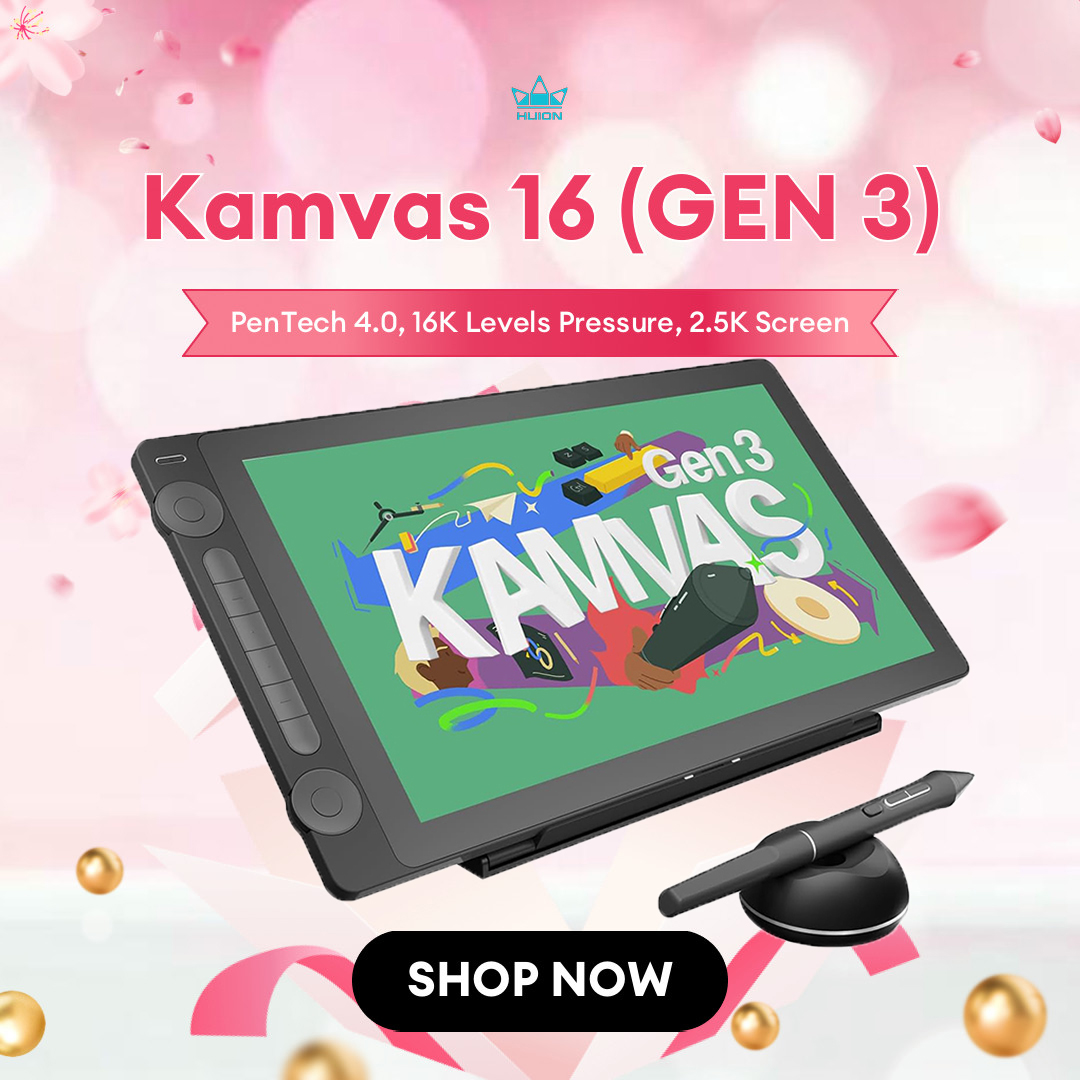 Graphic Tablet Accessories - Huion Kamvas 16 (Gen 3) Monitor